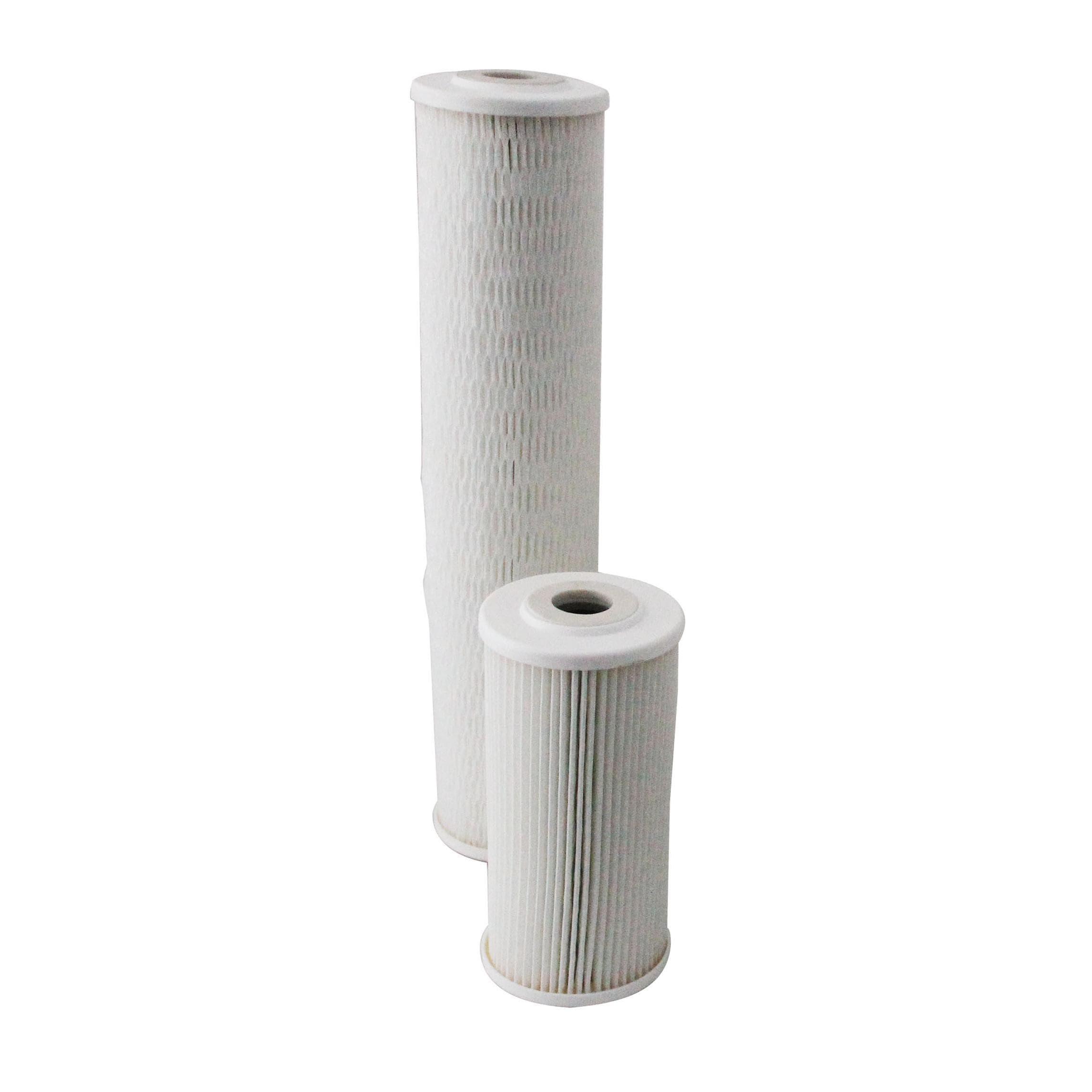 Pleated polyester net cartridge