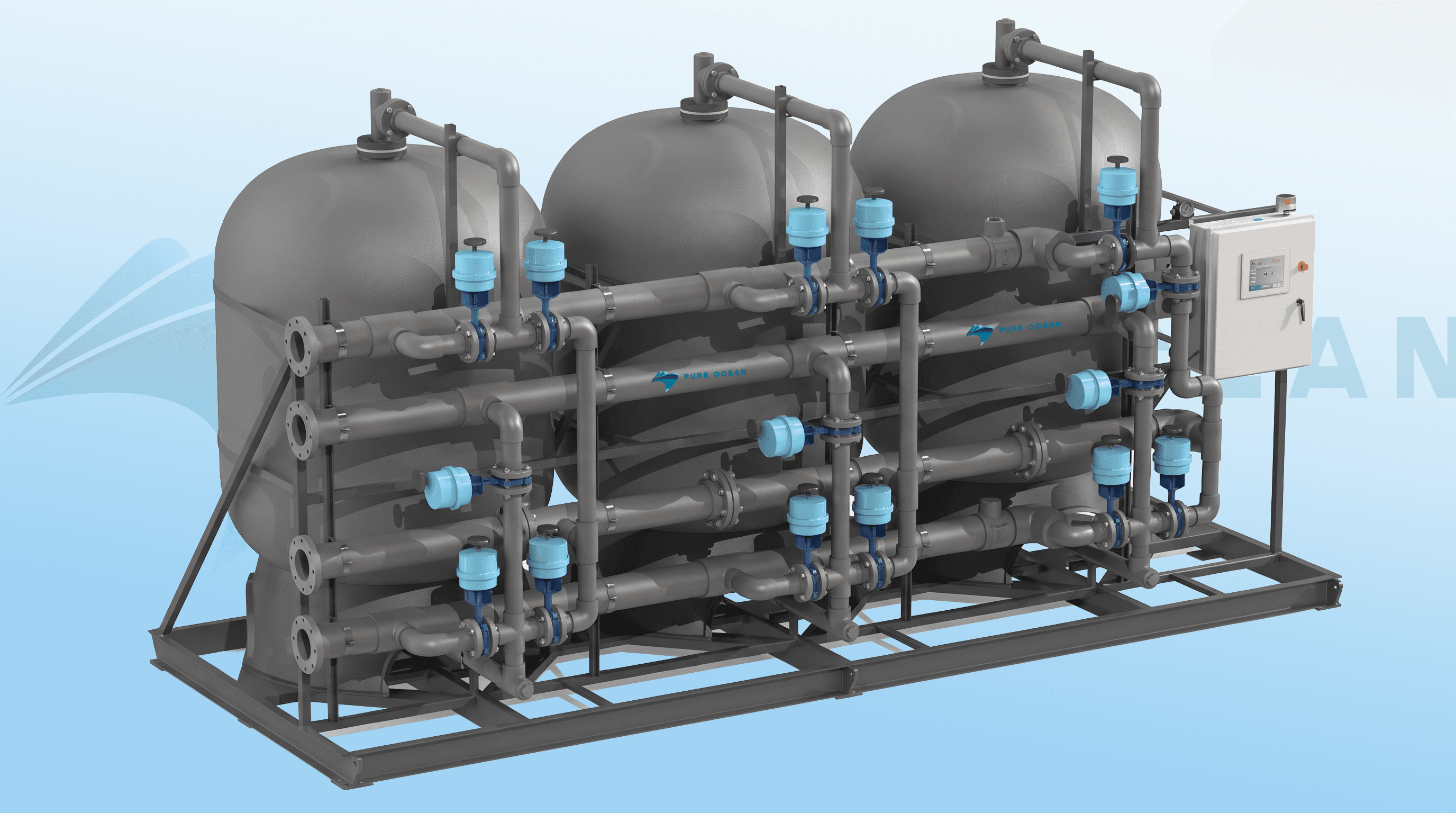Industrial FRP Tank Water Media Filter MF-600 — image 4
